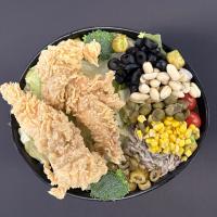 سالاد سزار با مرغ سوخاری