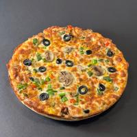 پیتزا گوشت و قارچ (یک نفره)