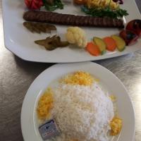 چلو کباب لقمه