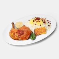 زرشک پلو با مرغ سس پز