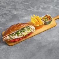 ساندویچ سینه بوقلمون تنوری