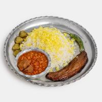 چلو خورشت قیمه بادمجان