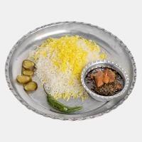 چلو خورشت قورمه سبزی