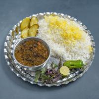 چلو خورشت قورمه سبزی