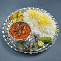 چلو خورشت قیمه بادمجان