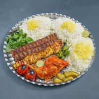 سینی سه نفره با چلو