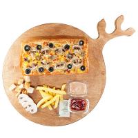 پیتزا مرغ و قارچ