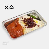 زرشک پلو با مرغ سرخ کرده پرسنلی