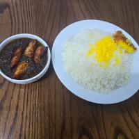 چلو خورشت فسنجان با فیله مرغ