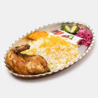 چلو اکبر جوجه مخصوص با رب انار