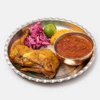 خوراک مرغ سرخ شده (ران)