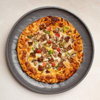 پیتزا قارچ و گوشت آمریکایی