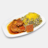 باقالی پلو با مرغ