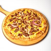 پیتزا سیر و استیک