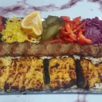 خوراک کباب میکس مرغ