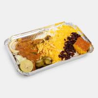 زرشک پلو با مرغ سس پز