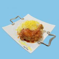 چلو مرغ سس پز دمی (ران)