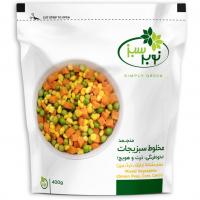 مخلوط سبزیجات منجمد نوبر سبز (نخودفرنگی ذرت هویج) ۴۰۰ گرم