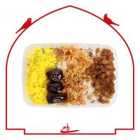 عدس پلو بدون گوشت قلقلی