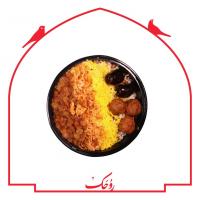 عدس پلو با گوشت متوسط