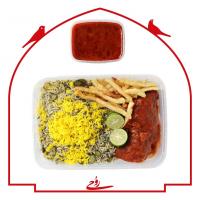 باقالی پلو با مرغ