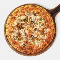 پیتزا گوشت و قارچ آمریکایی