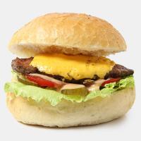 چیز برگر ذغالی