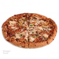 پیتزا گوشت و قارچ آمریکایی خانواده (35 سانتی متری)