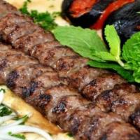 خوراک کباب کوبیده (یک سیخ)