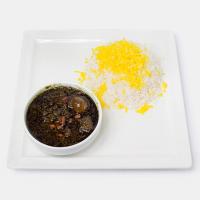 چلو خورشت قورمه سبزی