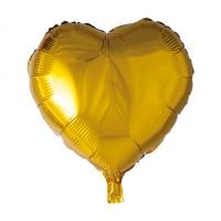 بادکنک فویلی قلب طلایی