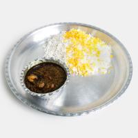 چلو خورشت قورمه سبزی