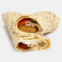 ساندویچ فلافل با نان لواش