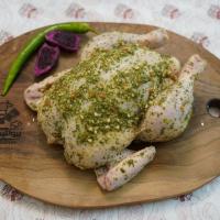 مرغ شکم پر با سس ایتالیایی (سبز)