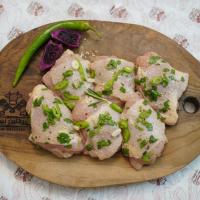 استیک ران مرغ سبزیجات