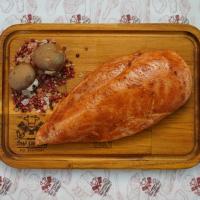 استیک سینه مرغ پاپریکا دودی(بادمجان کبابی و پاپریکا)