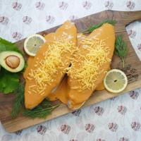 ماهی شیر با استخوان چیزاسموکی(پنیر چدار و طعم دود)