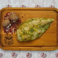 استیک سینه مرغ رژیمی سبزیجات(با روغن کنجد)