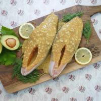 ماهی شیر با استخوان سیر و کره