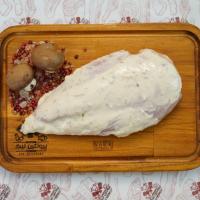 استیک سینه مرغ لاری(ماست چکیده و حریره سیر)