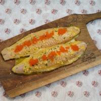 فیله ماهی شوریده سیر و کره