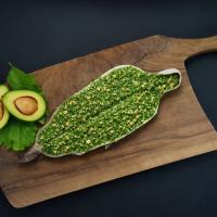 ماهي قزل آلا ايتاليايي(سبزيجات معطر و مغز تخمه و گردو)