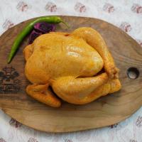 مرغ شکم پر با سس زعفران نارنج