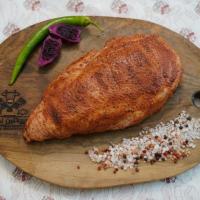 استيک سينه بوقلمون چيز اسموکي(پنير چدار و دود)