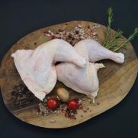 ران مرغ با پوست پاک نشده