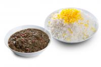 چلو خورشت قورمه سبزی