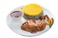 شوید پلو با مرغ