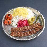 چلو کباب کوبیده معمولی