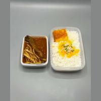چلو خورشت قیمه سیب زمینی بادمجان
