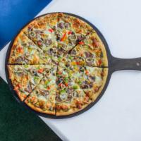 پیتزا پستو استیک ایتالیایی